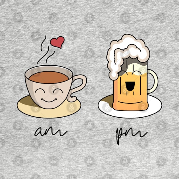 In the morning I love coffee and in the evening I love beer by DaveLeonardo